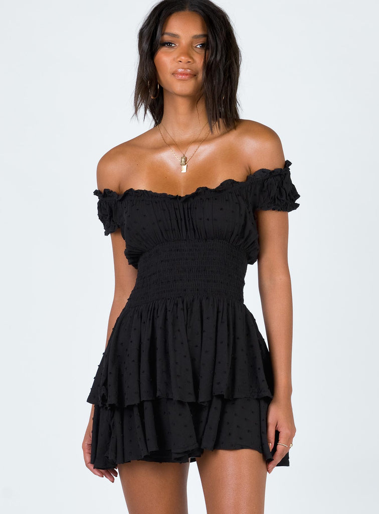 black romper dress
